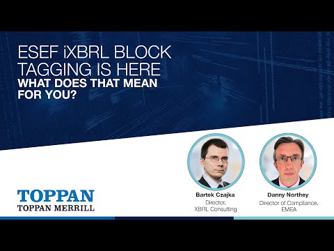 ESEF iXBRL Block Tagging: What is the Requirement?