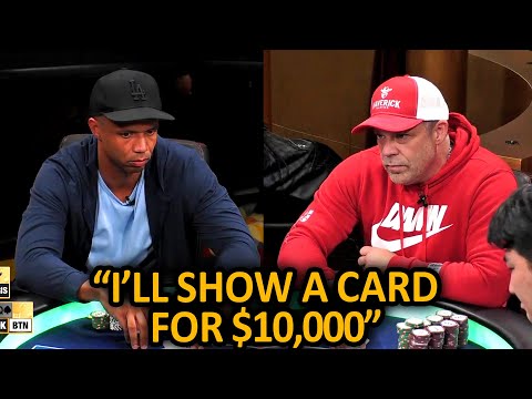 Phil Ivey Attempts $110,000 Bluff vs Eric Persson @HustlerCasinoLive
