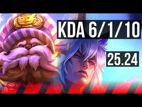 ORNN vs SETT (TOP) | Good KDA: 6/1/10 | NA Master | 25.24