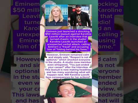 Karoline Leavitt vs Eminem: A Battle of Words 🔥 #shorts #viral #eminem