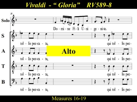 Vivaldi - Gloria - RV589 - 8 Domine Deus, Agnus Dei - Alto