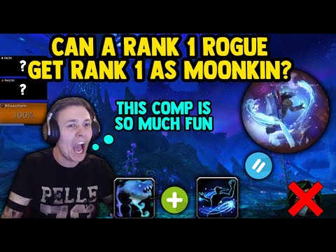 CAN A RANK 1 ROGUE GET RANK 1 AS MOONKIN? | 3000 mmr 3v3 arena with Pikachu and Minpojke