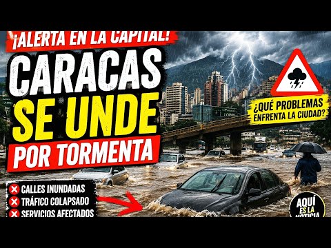 🚨 ¡CARACAS SE HUNDE! FUERTES TORMENTAS PROVOCAN INUNDACIONES 