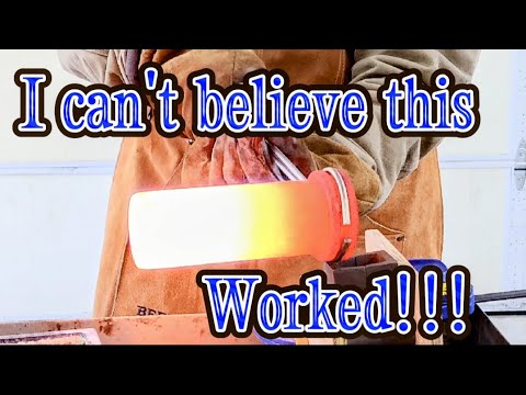 I can't believe this worked!  Melting copper at home - molten metal (Casting)