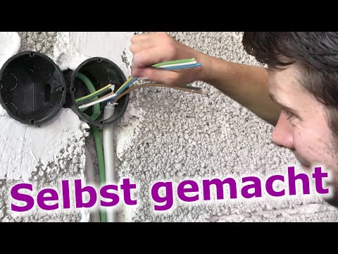 Elektroinstallation im Rohbau: Dosen setzen, Schlitze stemmen & Leitungen verlegen | 4 Schritte