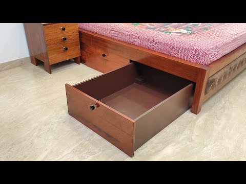 Without Rails or Slide Channel / Make Under Bed Storage / Make Drawers for any Bed / DIY