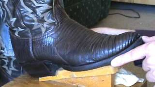 Brown Lizard Cowboy Boots 01 of 03 Cleaning and Conditioning