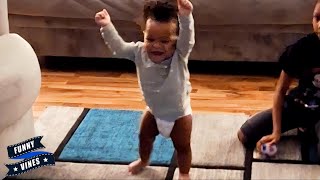 Naughty Babies Taking First Step And Fail || Funny Vines