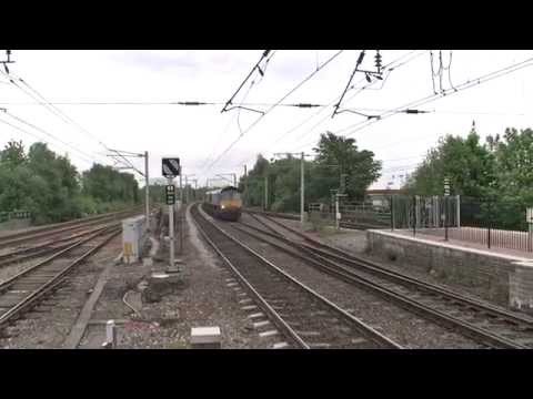 66424 & 66305 Intermodal at Wigan North Western 24/05/2014