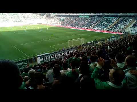 TİMSAH ARENADA KLASİKLEŞEN 6. DAKİKA ANKARAGÜCÜ TEZAHÜRATI (BURSASPOR - GÖZTEPE MAÇI)