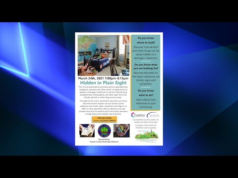 NJ Sussex County Hidden In Plain Sight Virtual Seminar