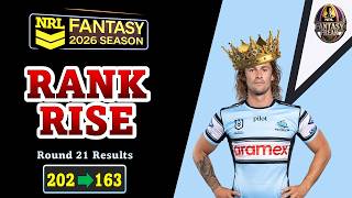 NRL Fantasy Round 21 Results | Rank 163 | Team Review & Top 1K Trends