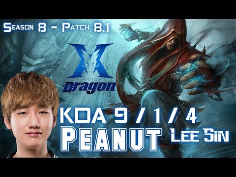 KZ Peanut LEE SIN vs SEJUANI Jungle - Patch 8.1 KR Ranked