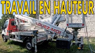 Comment conduire une NACELLE 25M pour travailler en hauteur?