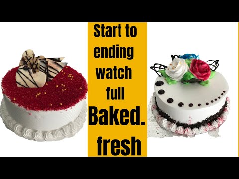 Simple cake decorating idea  bakery cake  you can try this  design