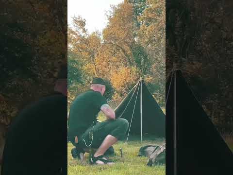 Bundeswehr Zeltbahn -  Dackelgarage - Ut på tur #summer2024 #utpåtur #zeltbahn #zelten