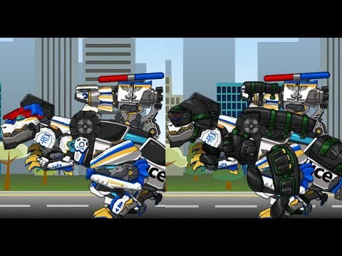 Tyrabo Double Cops Dino Robot (Трансформеры роботы динозавры: коп Тарбозавр)