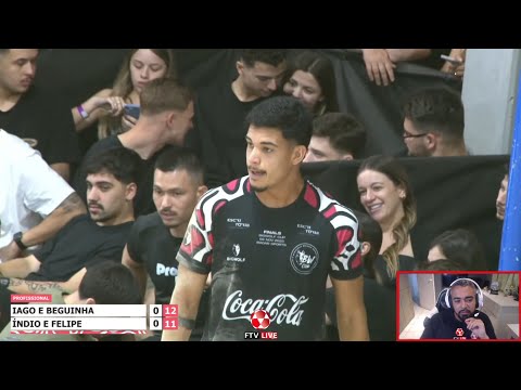 FINAL ÉPICA - Índio e Felipe x Iago porto e Beguinha - Big Wolf Cup - Gravataí RS React FTV Ep. 885