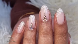 Simple blooming gel nail art for my client. Gel rebalance nail tutorial