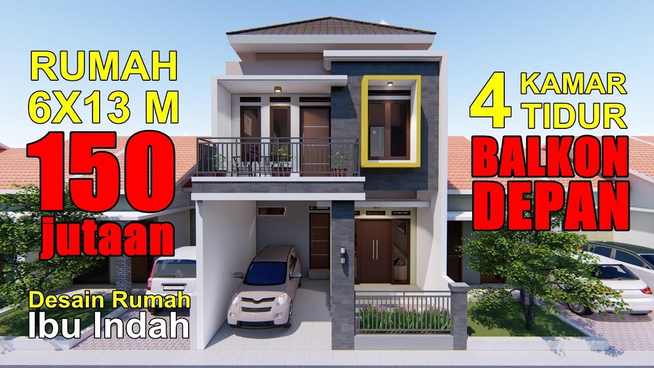 Desain Rumah Minimalis Modern 2 Lantai Ukuran 615 Rumah