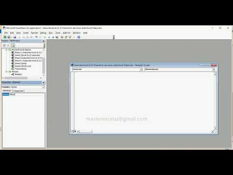 How to Rename Module Name in VBA Properties window in MS Excel 2016