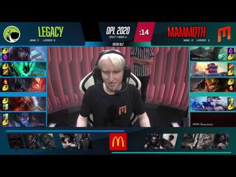 OPL 2020 - Split 1 Week 2 Game 1 - LGC vs MMM