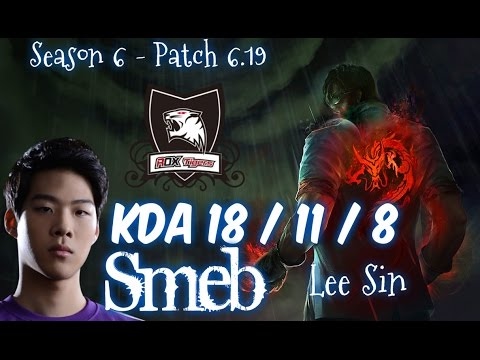 ROX Smeb LEE SIN vs GRAVES Jungle - Patch 6.19 NA Ranked | League of Legends