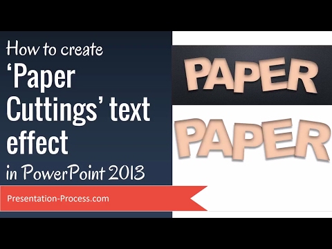 How to  Create Paper Cuttings Text Effect in PowerPoint