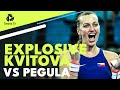 Petra Kvitova EXPLOSIVE Tennis vs Pegula ? | United Cup 2022 Highlights