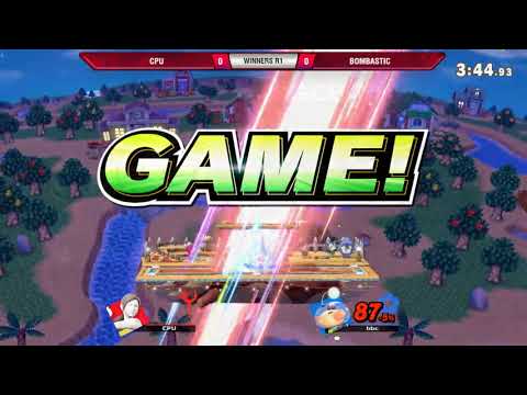 VS Weekly 12/13/18 - Winners R1 - CPU (Wii Fit Trainer) vs Bombastic (Olimar) - Smash Ultimate