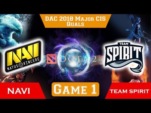 NAVI vs Team Spirit (BO3) Game 1 Semi Final DAC 2018 Major CIS Dota 2