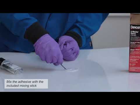 How To Use Epoxy Resin - Devcon 5 Minute Epoxy Hardener