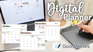 January Digital Planner Using Goodnotes 5 and a Pen Tablet ❤︎ | Emmy Lou