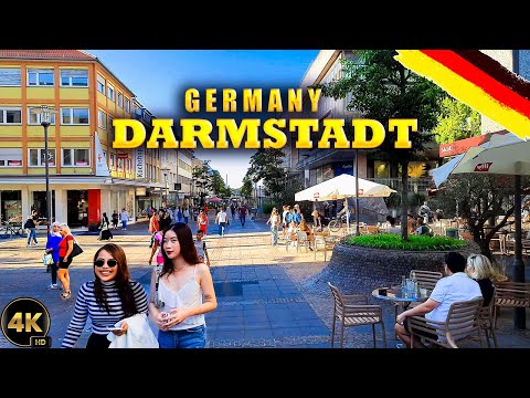 🇩🇪 DARMSTADT | Walking Tour Alemanha | Darmstadt Alemanha City Tour