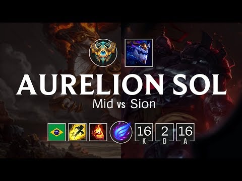 Aurelion Sol Mid vs Sion - BR Challenger Patch 8.9