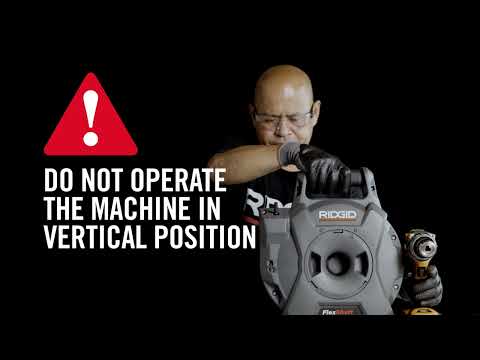 How to Use RIDGID K9-12 FlexShaft Machine