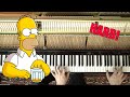 The Simpsons Theme On Piano