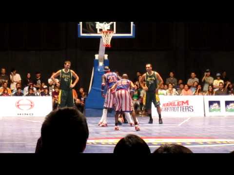 Harlem Globetrotters Playing Football