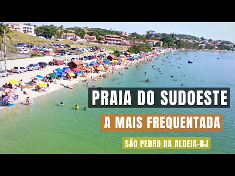 PRAIA DO SUDOESTE - A MAIS FREQUENTADA de São Pedro da Aldeia/RJ