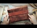 Making A Leather Document Clutch Briefcase Leather Craft