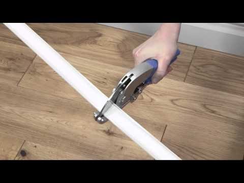 D-Line Half Round Cable Trunking Rachet Cutter How-to