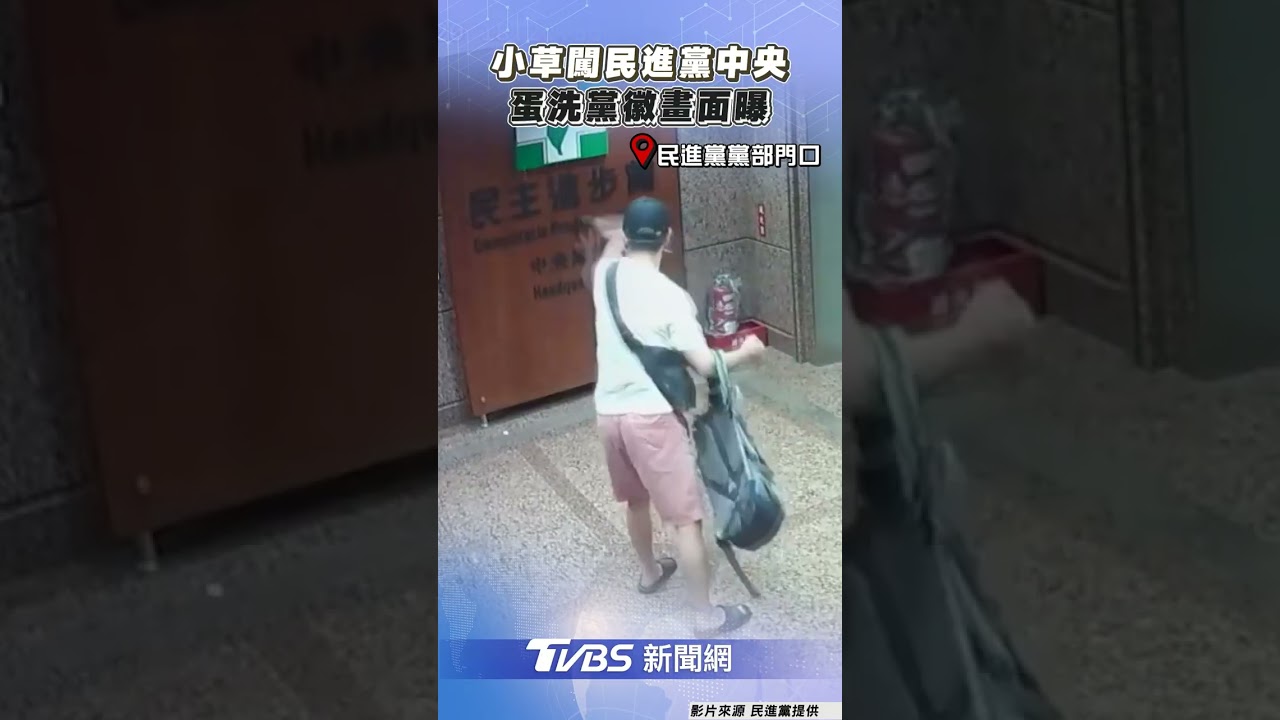 真的是小草!蛋洗民進黨畫面曝光 主嫌曾任民眾黨部高層