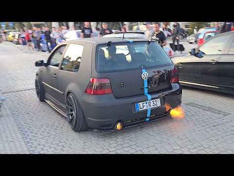 Tuner Cars Leaving Car Meet! BEST of Anti Lag, Exhaust Flames, Backfire Sounds💥 CRIKVENICA CROATIA