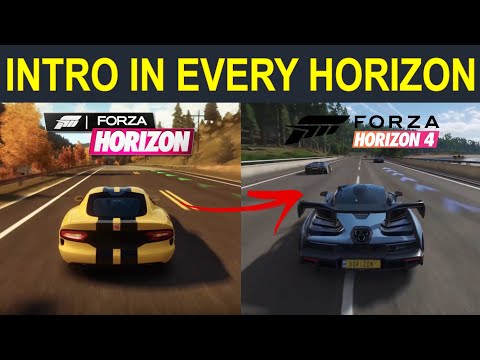 Intro In Every Forza Horizon 1,2,3,4 l Evolution of Intros in Forza Horizon 1-4
