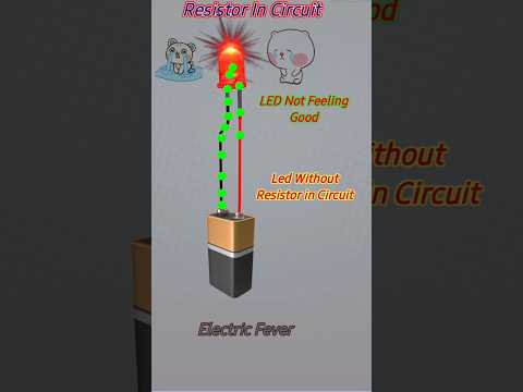 How Resistor Works in circuit animation video #Resistor #resistance