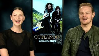 Hilarious Outlander Interview!! Caitriona Balfe & Sam Heughan on Game of Thrones & More!