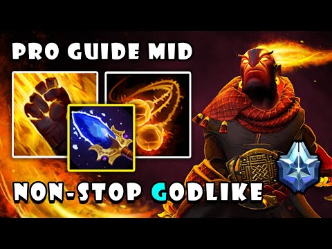 IMBA GDOLIKE Ember Spirit Play Mid Even Monkey King Cant Kill Him | Guides Gameplay - Dota 2 7.29