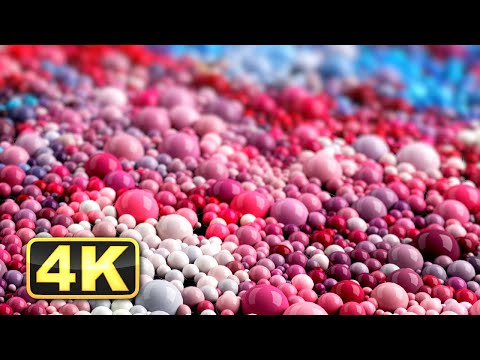 4K Macro Satisfying Colorful Liquid Spheres! Relaxing Music for Meditation. Fall Asleep Fast! Paint