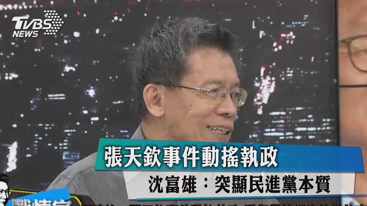 張天欽事件動搖執政 沈富雄:突顯民進黨本質