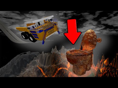 CRAZY JUMPING TO THE TOILET. Beamng drive fun crashes 2020.